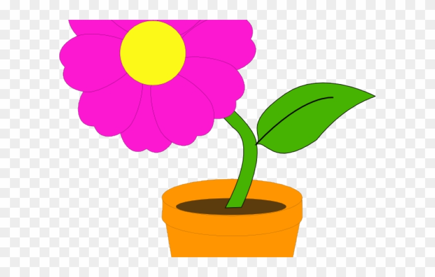 flowerpots clipart row flower flower in a pot png download 1869726 pinclipart flowerpots clipart row flower flower
