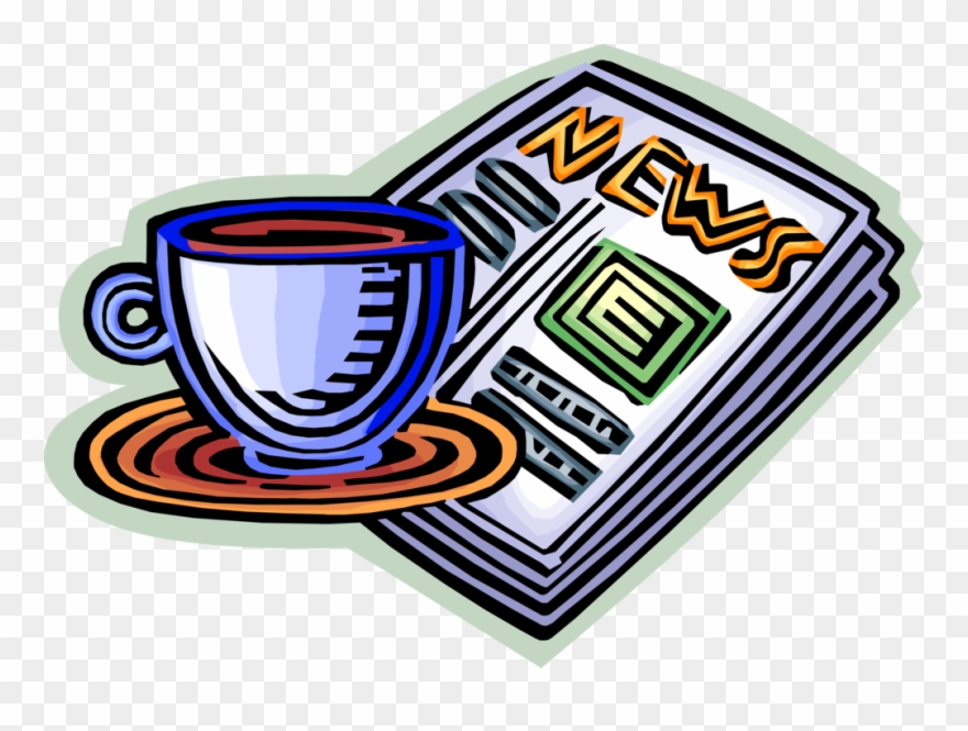 Clip Library Library Morning Cup Of And News Image - Library - Png Download