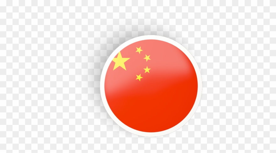 Asia, China, Chinese, Country, Flag, Geography, Map - China Flag Circle Icon Clipart