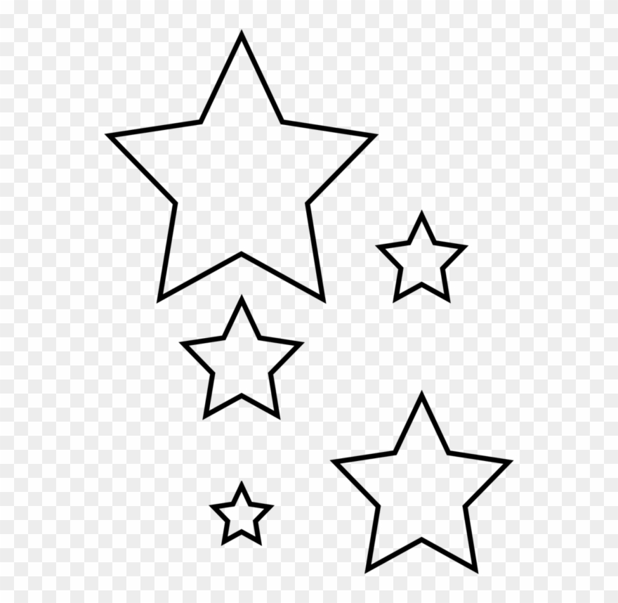 Image Transparent Download Mitten Clipart Template - Cut Out Small Star Template - Png Download