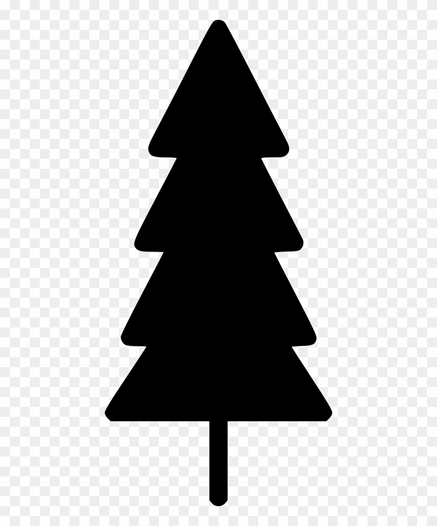 Thin Christmas Pine Tree Comments - Arbolitos De Navidad Silueta Clipart