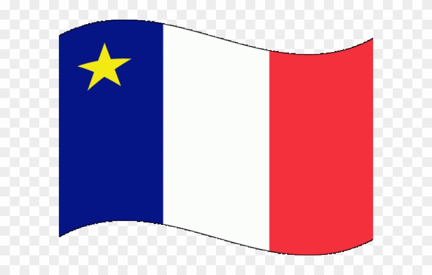 Word Flag Clipart Acadian Flag - Png Download