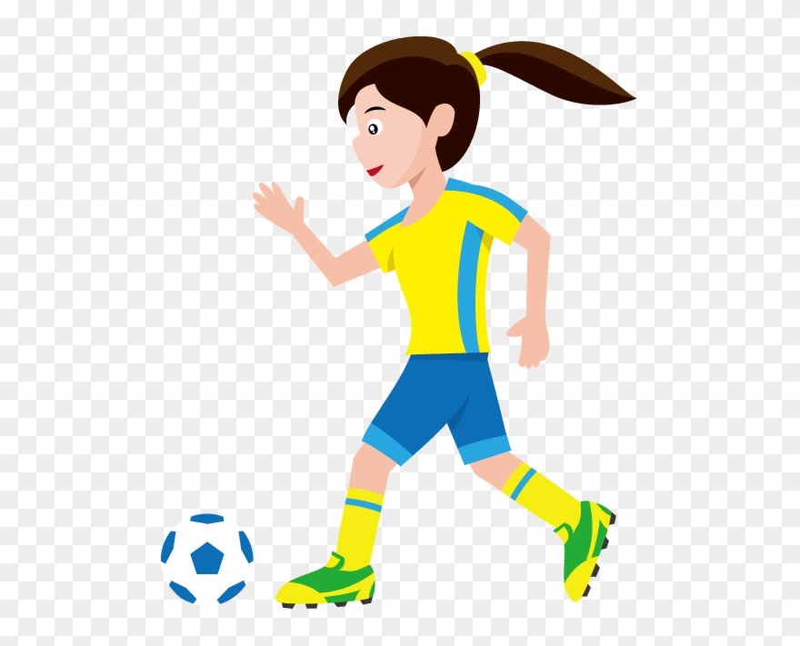 Go Back Gt Gallery For Gt Womens Soccer Clip Art - Dibujos De Una Futbolista - Png Download
