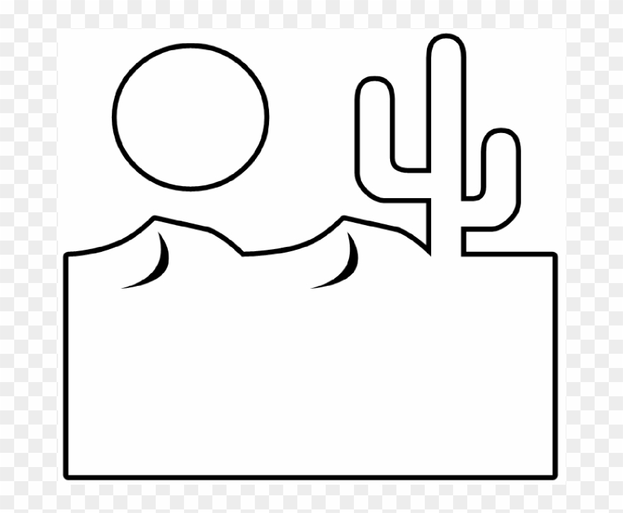 Cactus 9 Black White Line Art Flower 999px 32 - Euclidean Vector Clipart