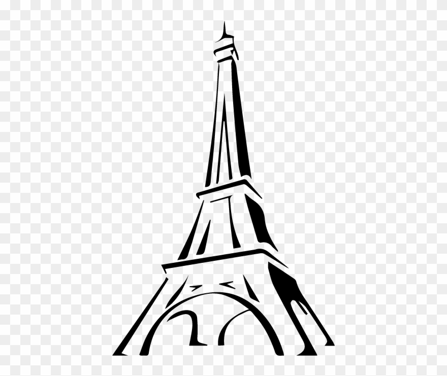 Stickers Tour Eiffel Paris France - France Eiffel Tower Drawing Clipart