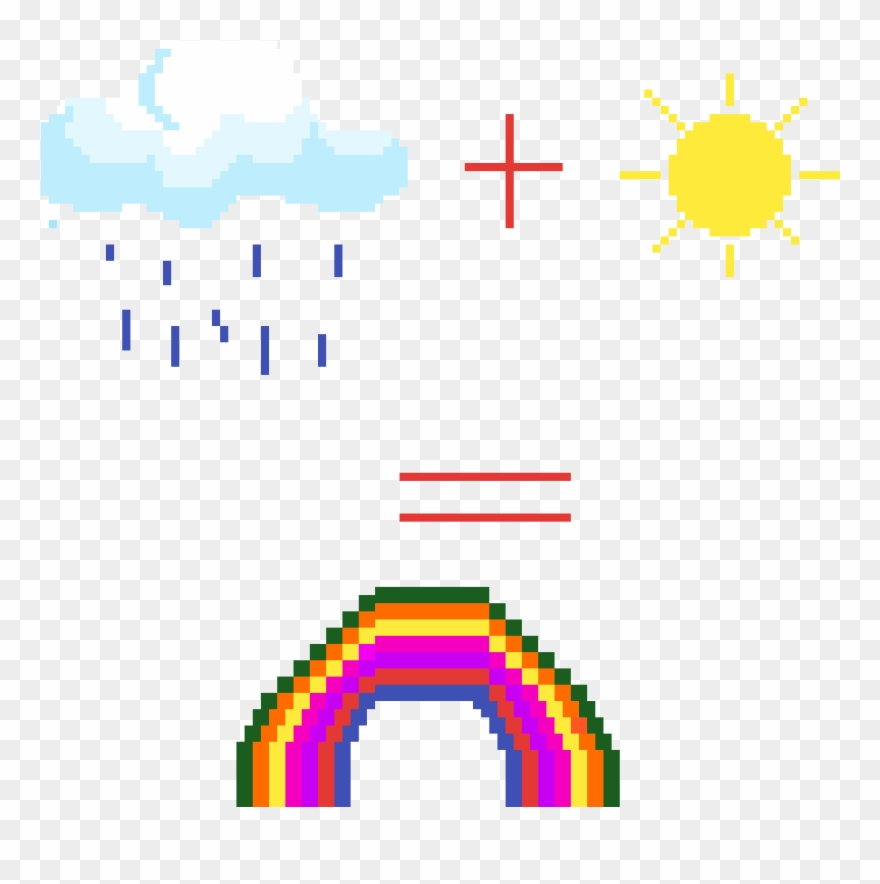 Rain Sun = Rainbow Clipart
