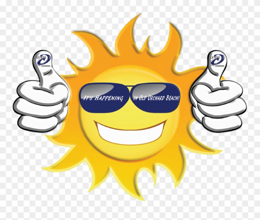 The Only Place In New England - Sun With Sunglasses Thumbs Up Clipart