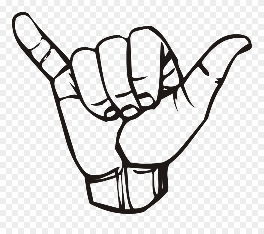 Y - Call Me Hand Logo Clipart