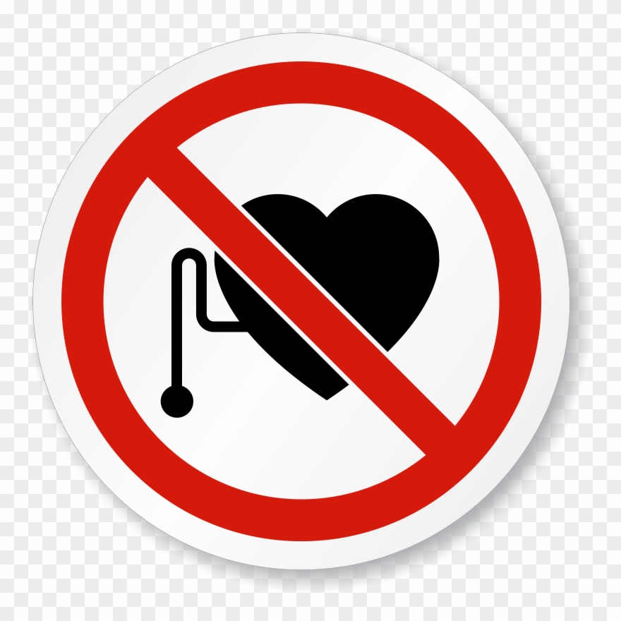 No Pacemakers Wearer Symbol Circle Iso Prohibition - Internet And Phone Outage Clipart