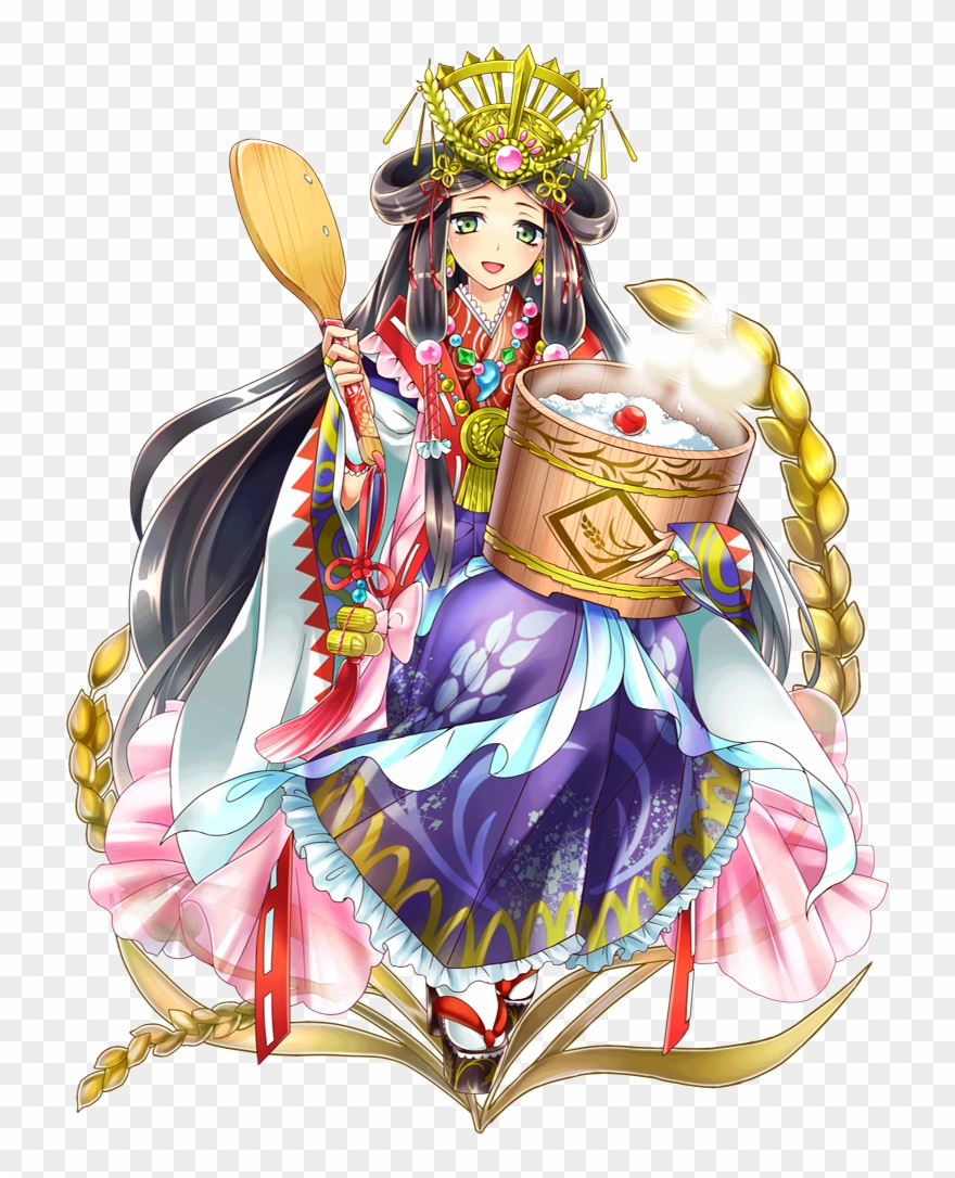 A Beautiful Maiden Who Loves Rice - Jpeg Clipart