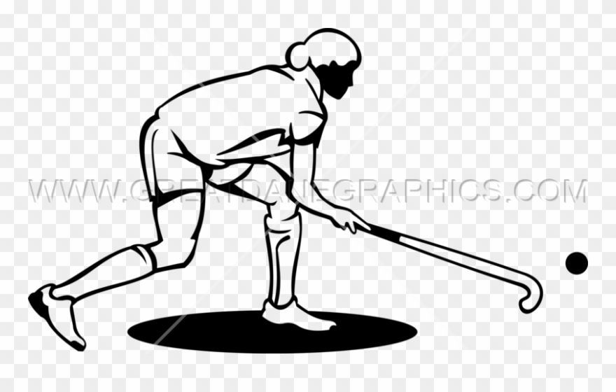 Female Field Hockey - Field Hockey Clipart
