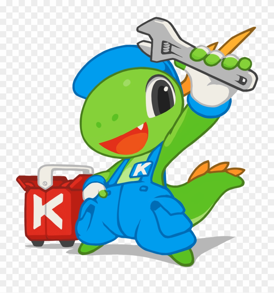 Mascot Konqi App Utilities - Konqi Clipart