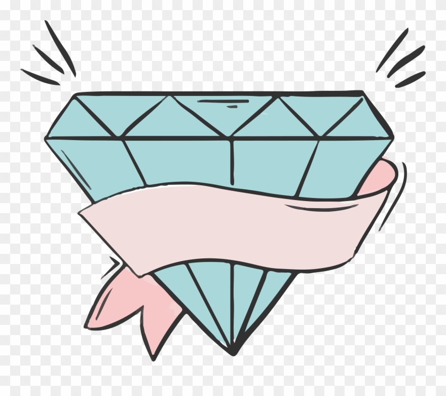 Diamond Art Hand Painted Luminous Transprent Png - Diamond Desenho De Diamante Clipart