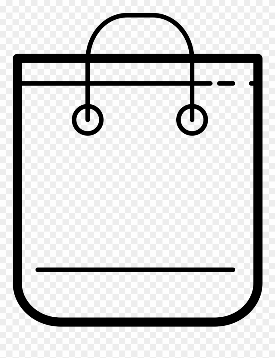 A Shopping Bag Is A Rectangle Like Container That Has - Shopping Bag Clipart
