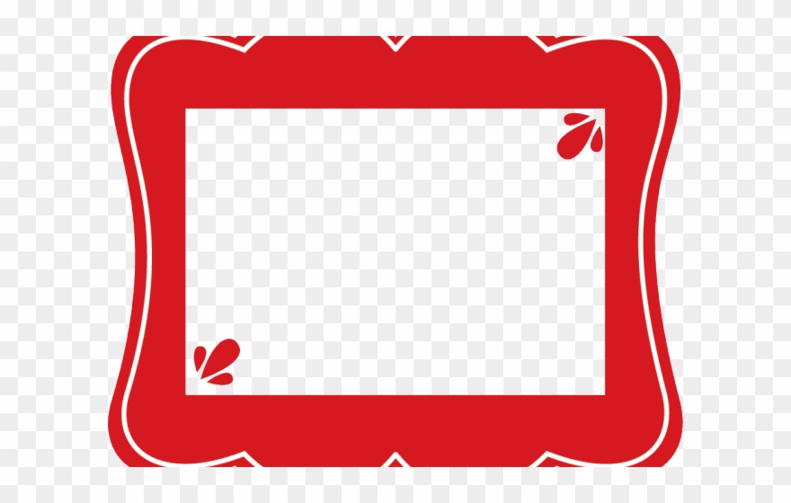 Frame Clipart Red - Clip Art - Png Download