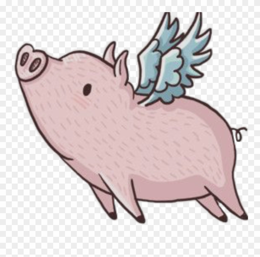 Pig With Wings Clipart