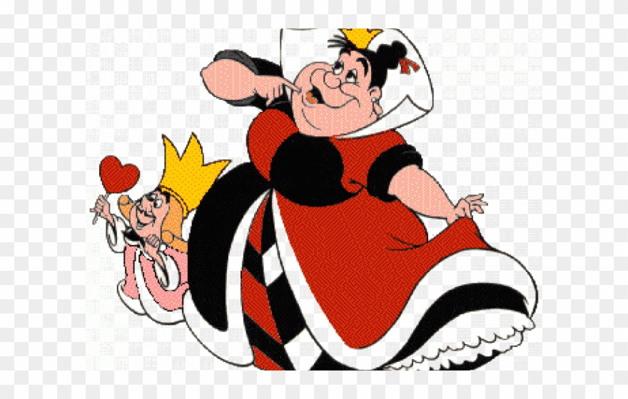 Alice No Pais Das Maravilhas Rainha De Copas Desenho Clipart