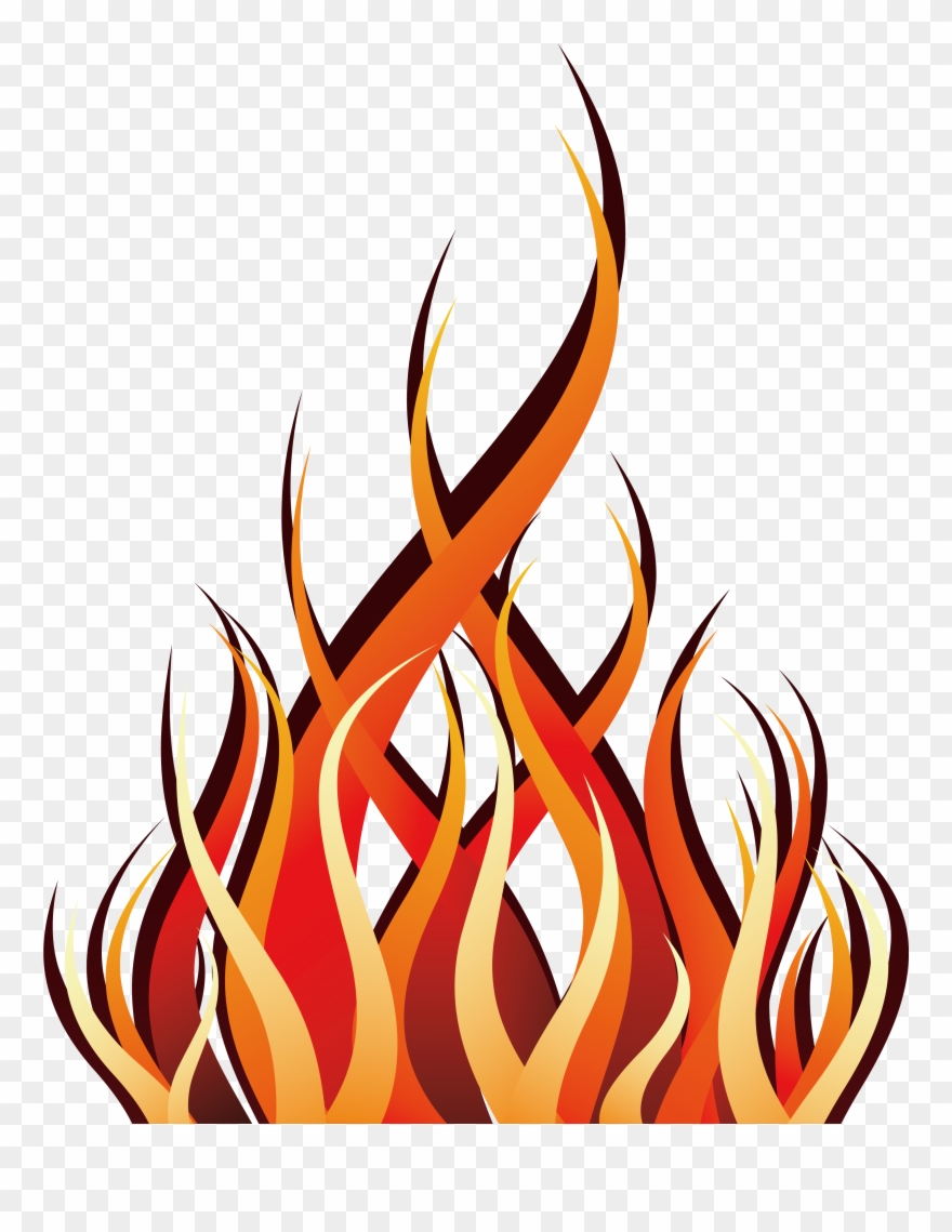Clip Art Abstract Flames - Png Download