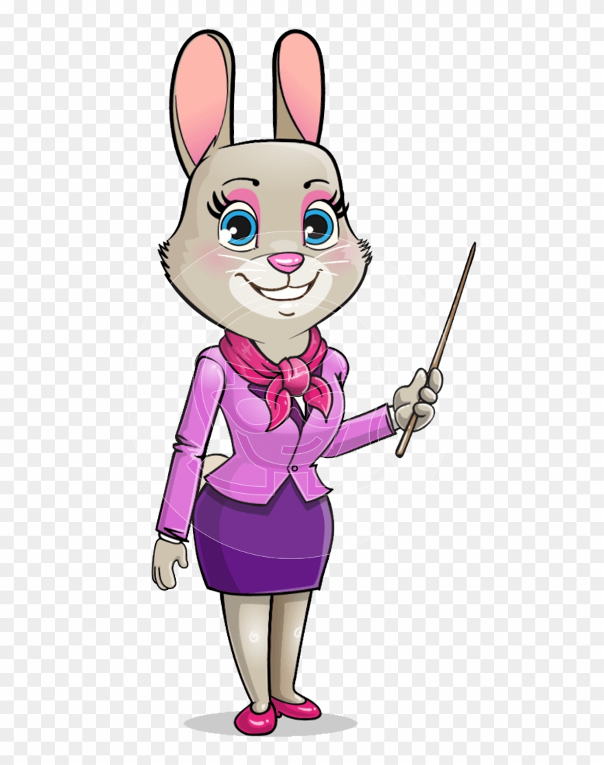 Miss Abby The Rabbit - Adobe Character Animator Clipart