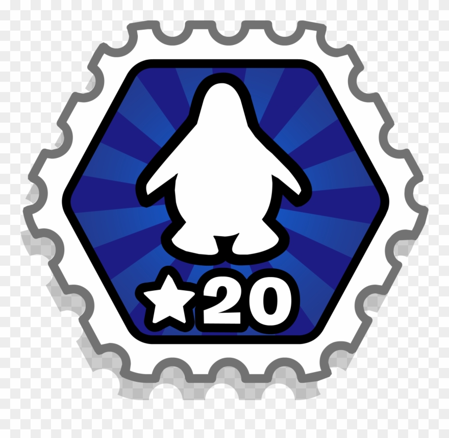 Club Penguin Ace Pilot Stamp Clipart