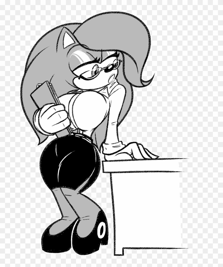 Secretary Drawing Black And White Clip Art Royalty - Frost Locks Deviantart - Png Download