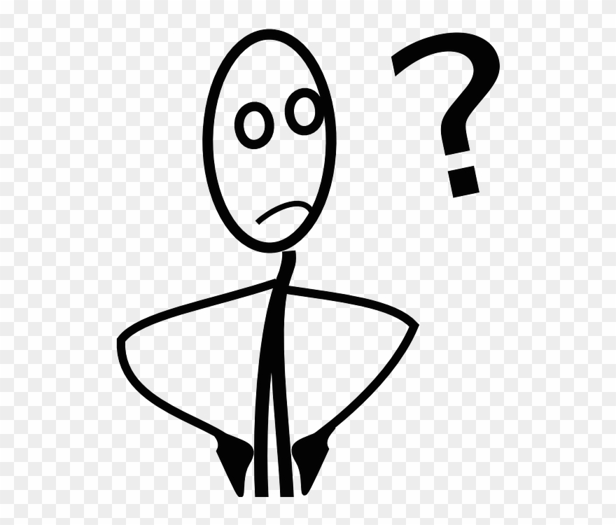“help I Don't Know If This Word Is Countable Or Uncountable - Confused Stick Figure Clipart
