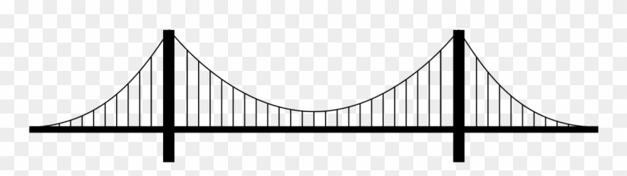 Suspension Bridge - Bridge Png Clipart
