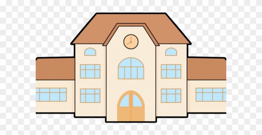 Area Clipart Barangay - School Building Clipart Free - Png Download