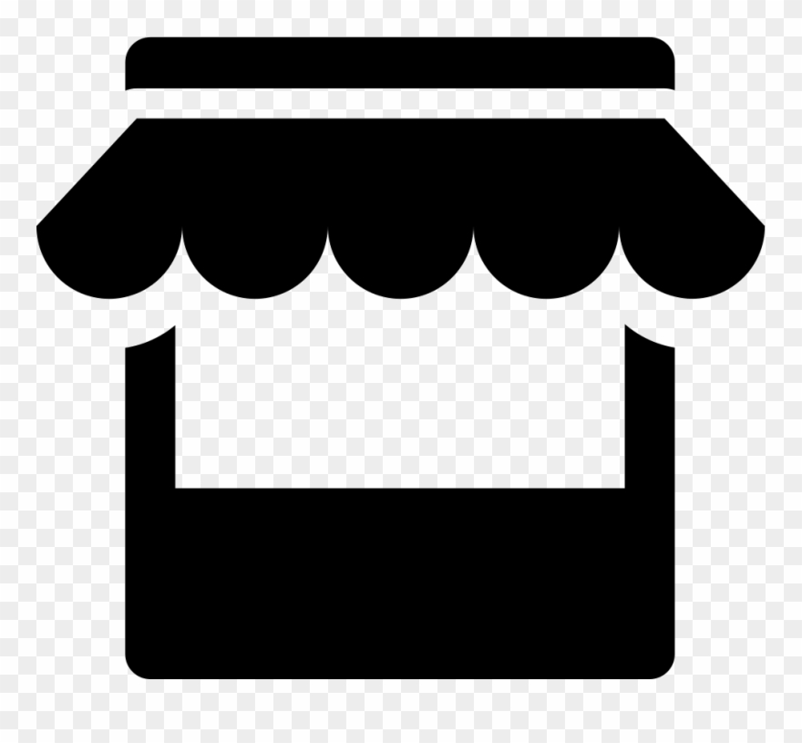 Clipart Black And White Stock Store Svg Png Icon Free - Transparent Png Merchant Icon