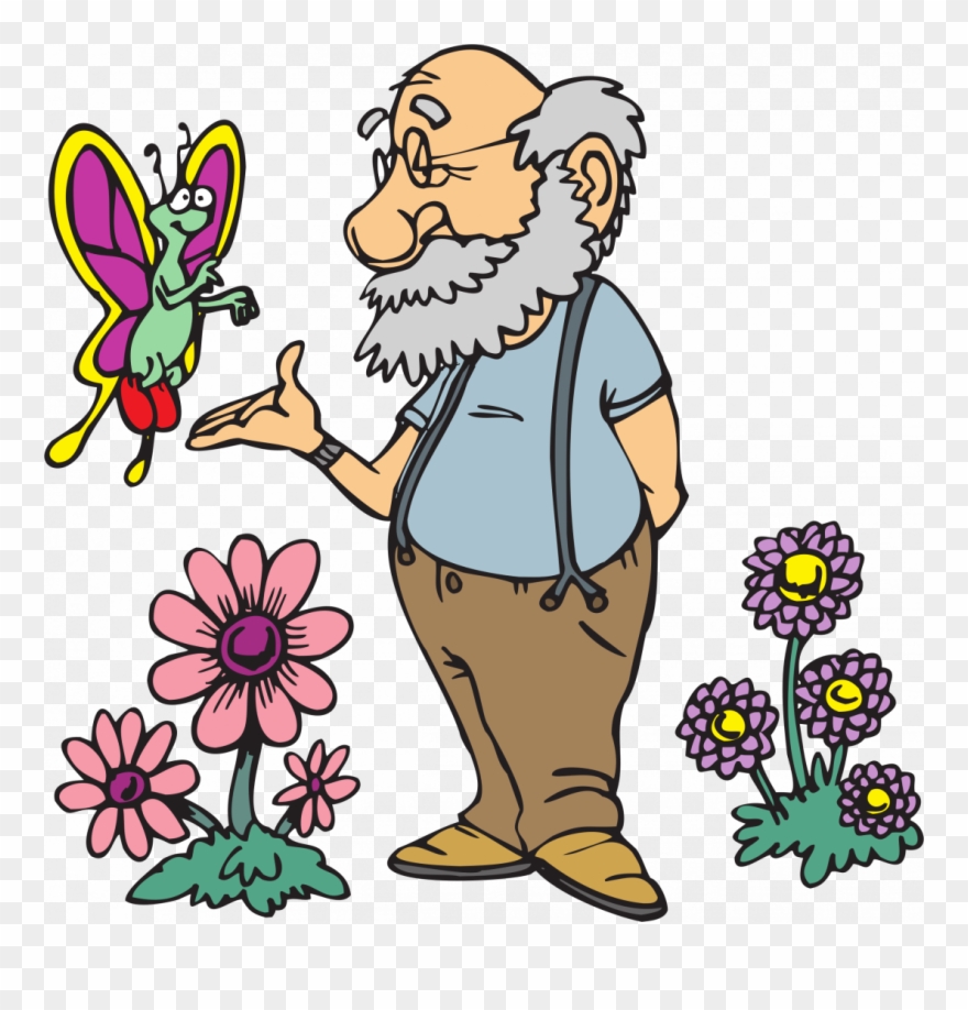 Large Size Of Old Man Cartoon Character Vector Bald - Nice Old Man Cartoon Clipart