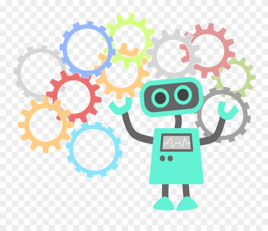 Robot Weekend - Robot Clip Art Cute - Png Download