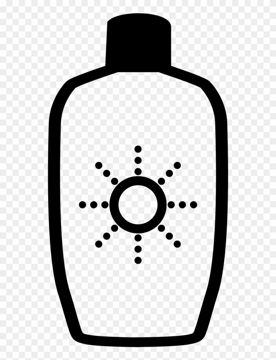 It Allows You To Only Carry One Bottle For The Entire - Transparent Sunscreen Bottle Clipart