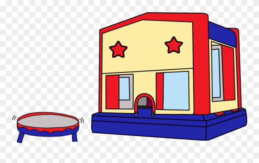 Bounce House Birthday Party Invitation - Bounce House Invitations Clipart