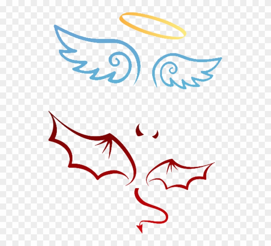 Report Abuse - Alas De Angel Y Demonio Clipart