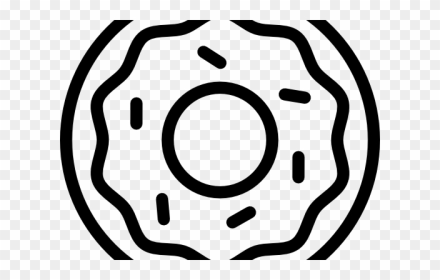 White Clipart Donut - Png Download