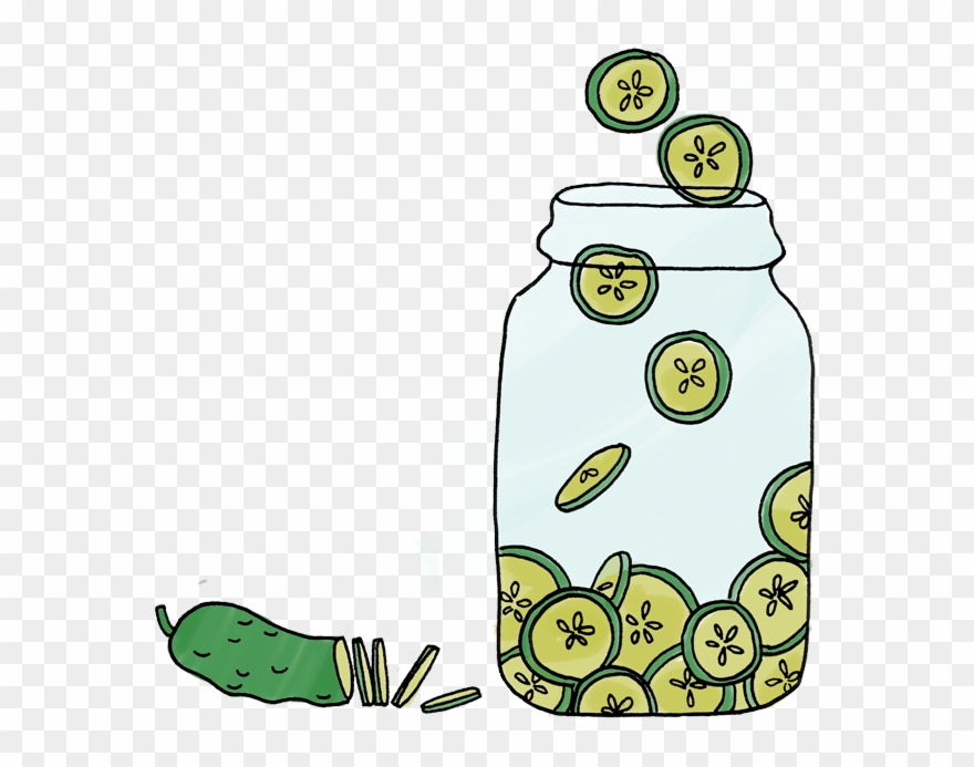 Pack The Veggies Into The Jar Clipart