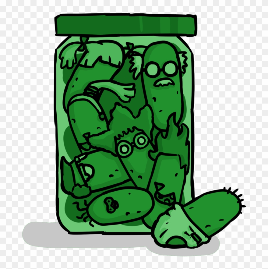 A Jar Of Pickles By Mad Jim Mckracken-d785xmv - Pickles In A Jar Cartoon Clipart