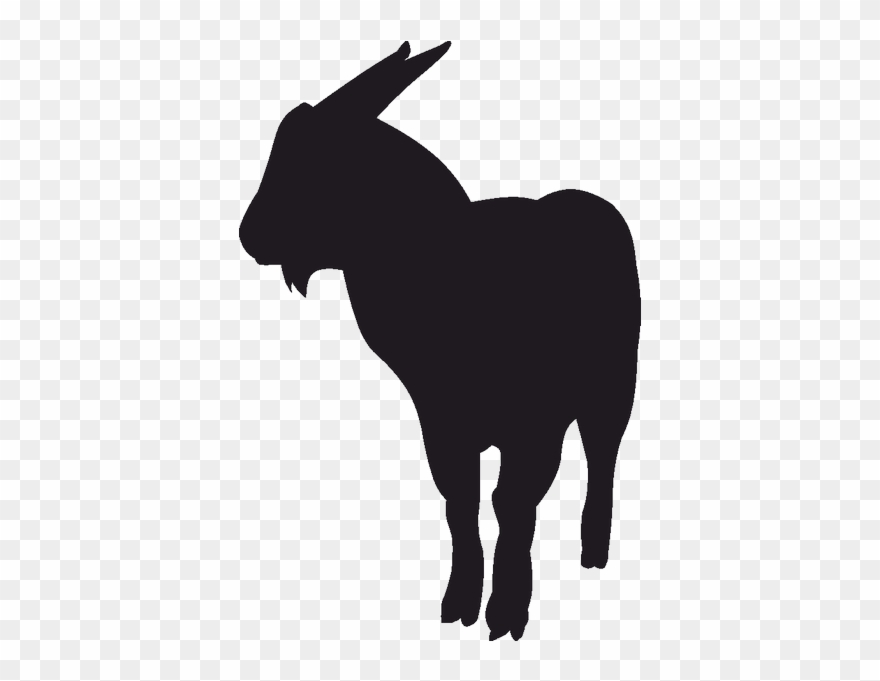 Free Download Silhouette Clipart Deer Mammal Donkey - Zoo Animals - Png Download