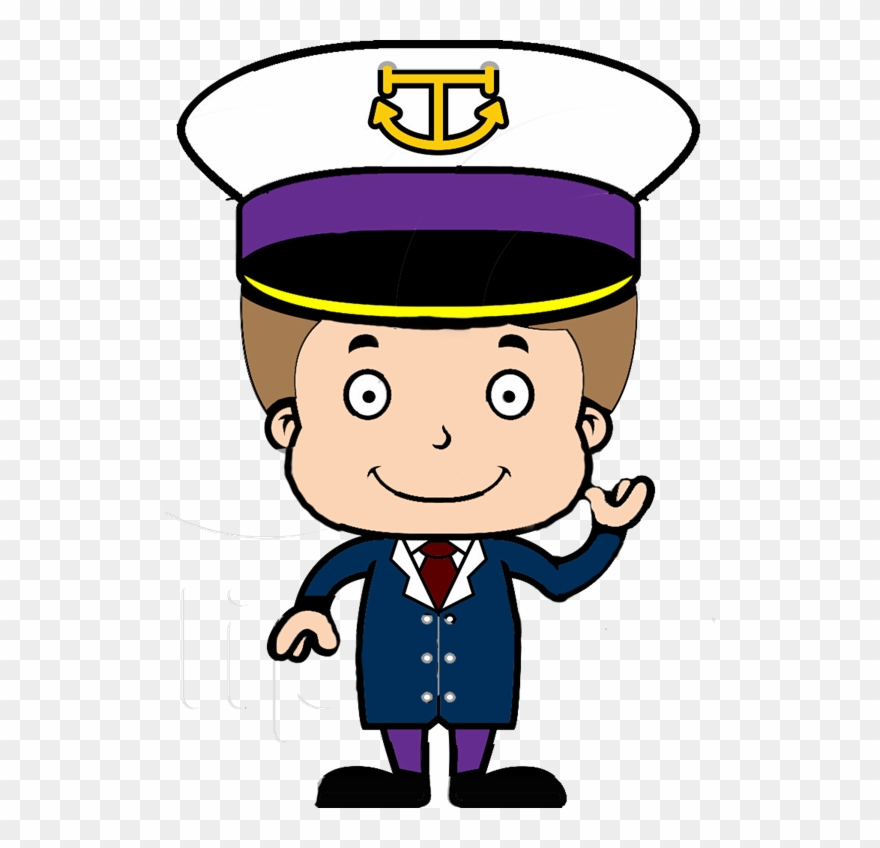I Am Captain Of The Pageboy's In The Peabrain Kingdom - Captain Cartoon Clipart