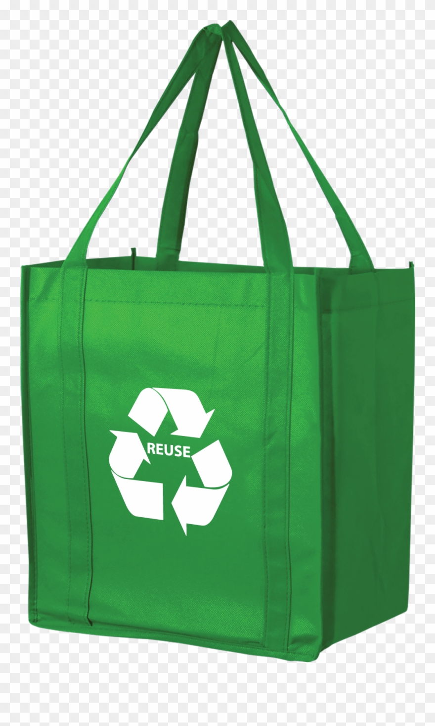 Reusable Grocery Bags, - Non Woven Economy Buster Grocery Bag W/ 4 Color Pr Clipart