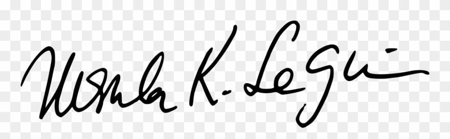 Le Guin Signature - Ursula Le Guin Signature Clipart