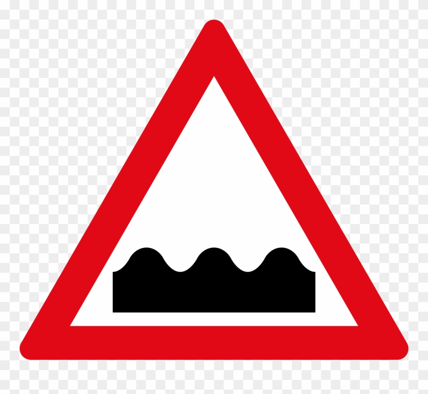 Open - Steep Descent Road Sign Clipart