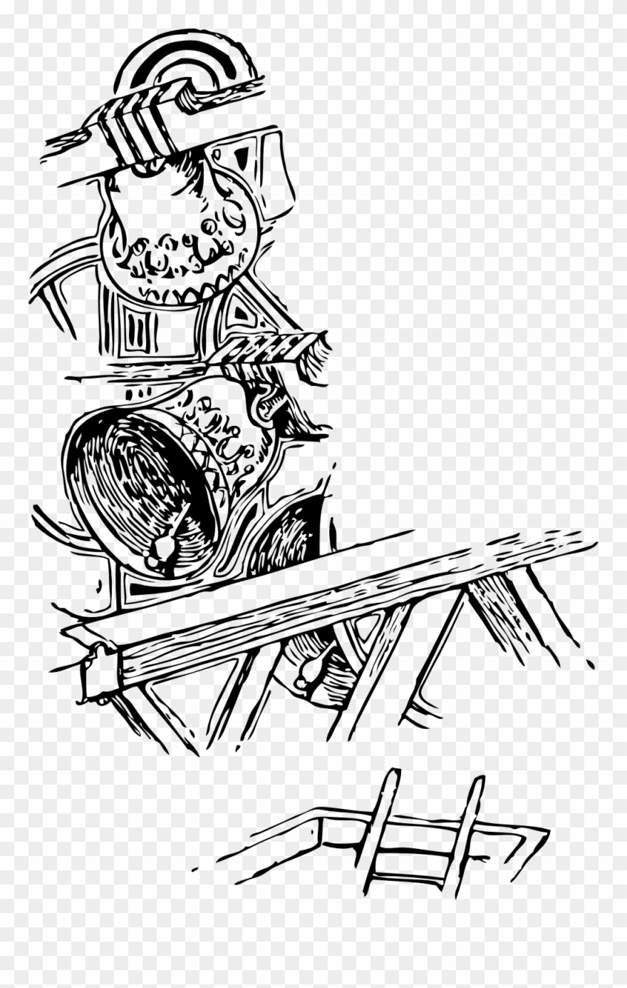 Belfry Black White Line Art 999px 300 - Bell Clipart