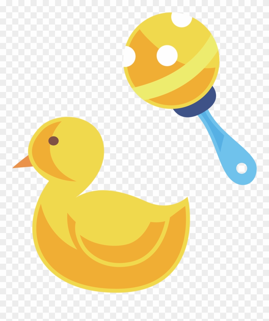 Vector Duck Bubble Clip Art - Yellow - Png Download