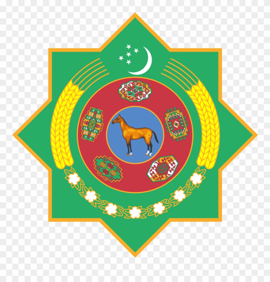 Герб Туркменистана Png Clipart