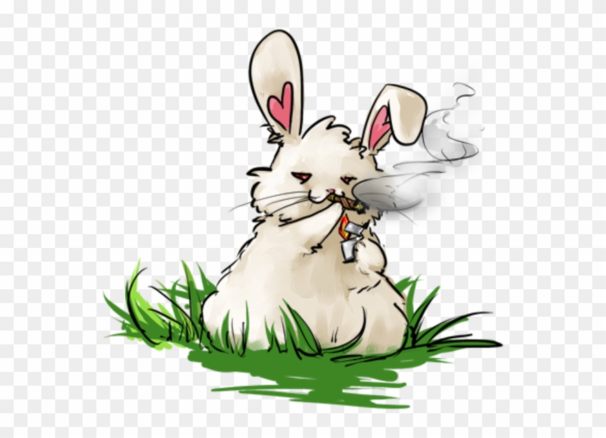 Easter 4/20 - Weed Rabbit Clipart
