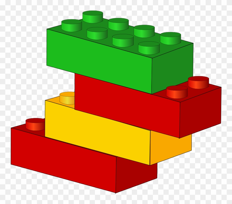 Clip Free Library Brick Foundation Clipart - Legos Clip Art - Png Download