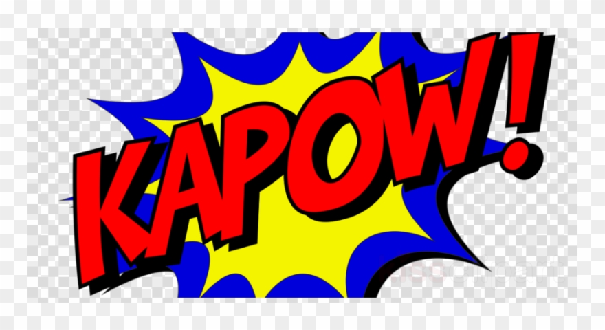 Kapow Zap Pow Comic Book Themed Shower Curtain For - Pow Zap Boom Png Clipart
