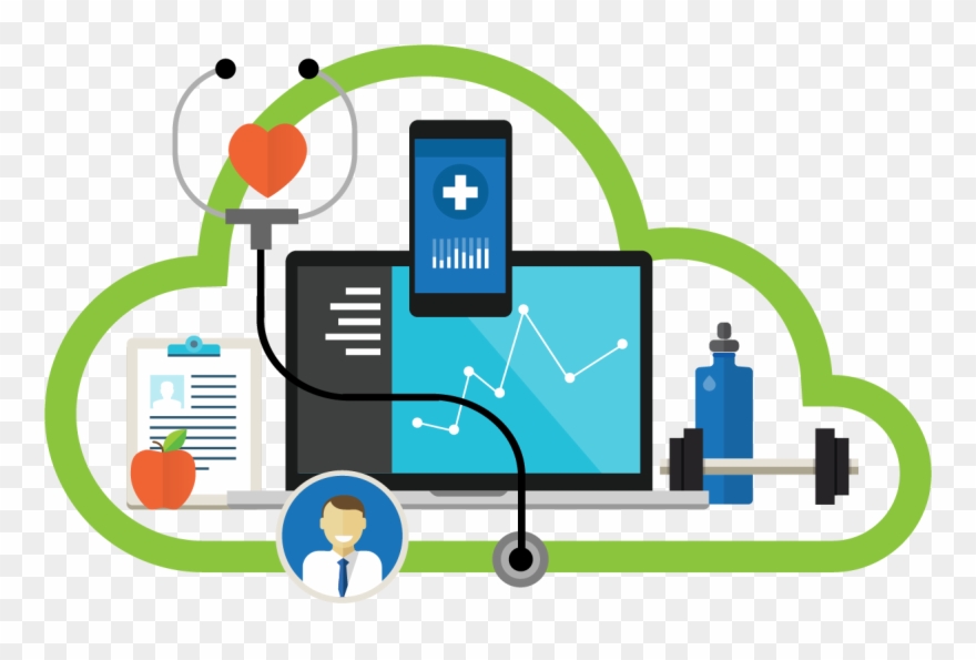 The Conjunction Of Digital And Healthcare Has Supposed Clipart