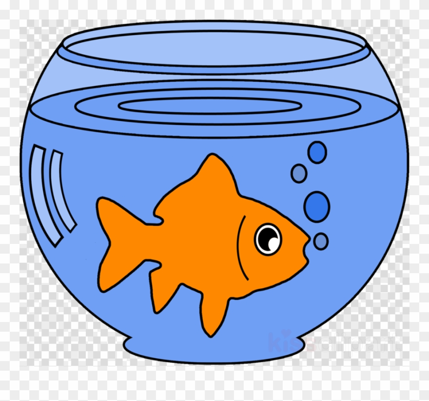 Goldfish In A Bowl Clipart - Png Download